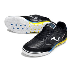 Joma Top Flex Rebound Black Blue and Yellow Indoor IC Football Boot