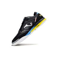 Joma Top Flex Rebound Black Blue and Yellow Indoor IC Football Boot