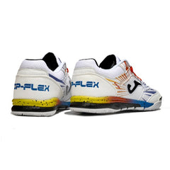 Joma Top Flex Rebound White Red and Blue Indoor IC Football Boot