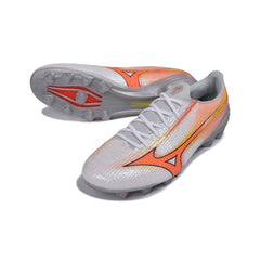 Mizuno Alpha III Elite Gray and Orange Firm Ground FG Football Boot