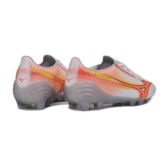 Mizuno Alpha III Elite Gray and Orange Firm Ground FG Football Boot