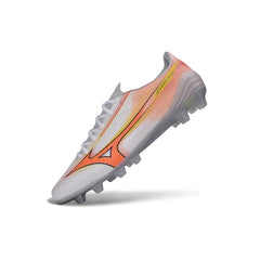 Mizuno Alpha III Elite Gray and Orange Firm Ground FG Football Boot