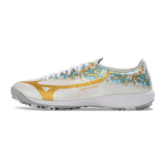 Mizuno Alpha III Elite White and Yellow Turf TF Football Boot