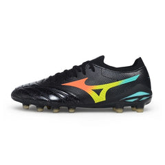 Mizuno Morelia Neo V Elite Black, Blue and Orange Firm Ground FG Football Boot