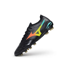 Mizuno Morelia Neo V Elite Black, Blue and Orange Firm Ground FG Football Boot