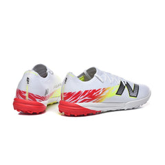 New Balance Furon V8 Elite White, Yellow and Red Turf TF Football Boot