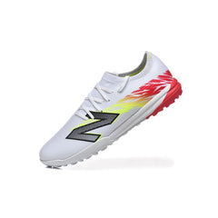 New Balance Furon V8 Elite White, Yellow and Red Turf TF Football Boot