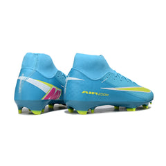 Nike Air Zoom Mercurial Superfly 10 Academy Blue and Yellow Firm Ground FG Football Boot