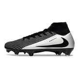 Nike Air Zoom Mercurial Superfly 10 Elite Black and Silver Firm Ground FG Football Boot