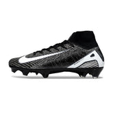 Nike Air Zoom Mercurial Superfly 10 Elite Black and White Firm Ground FG Football Boot