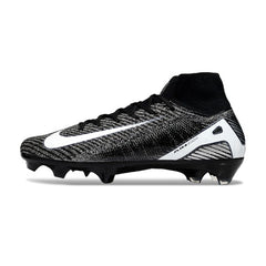 Nike Air Zoom Mercurial Superfly 10 Elite Black and White Firm Ground FG Football Boot