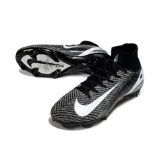 Nike Air Zoom Mercurial Superfly 10 Elite Black and White Firm Ground FG Football Boot