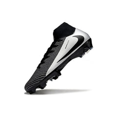Nike Air Zoom Mercurial Superfly 10 Elite Black and Silver Firm Ground FG Football Boot
