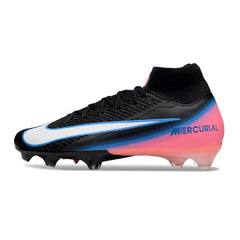 Nike Air Zoom Mercurial Superfly 10 Elite Black Pink and Blue Firm Ground FG Football Boot