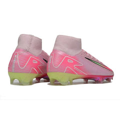 Nike Air Zoom Mercurial Superfly 10 Elite Pink and Light Green Firm Ground FG Football Boot