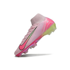 Nike Air Zoom Mercurial Superfly 10 Elite Pink and Light Green Firm Ground FG Football Boot
