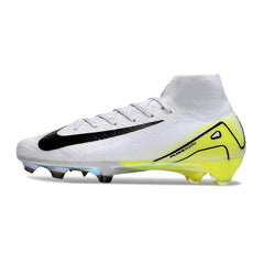Nike Air Zoom Mercurial Superfly 10 Elite White and Light Green Firm Ground FG Football Boot