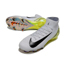 Nike Air Zoom Mercurial Superfly 10 Elite White and Light Green Firm Ground FG Football Boot
