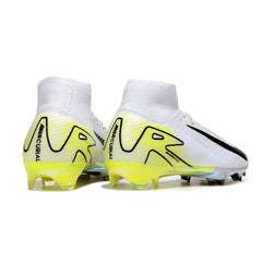 Nike Air Zoom Mercurial Superfly 10 Elite White and Light Green Firm Ground FG Football Boot