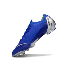 Nike Air Zoom Mercurial Vapor 12 Elite Blue and Silver Firm Ground FG Football Boot