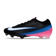 Nike Air Zoom Mercurial Vapor 16 Elite Black Blue and Pink Firm Ground FG Football Boot