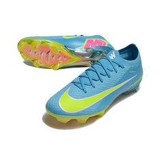 Nike Air Zoom Mercurial Vapor 16 Elite Light Blue and Yellow Firm Ground FG Football Boot