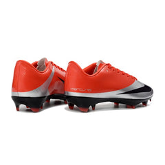 Nike Air Zoom Mercurial Vapor 16 Elite Red and Silver Firm Ground FG Kids Football Boot
