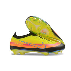 Nike Air Zoom Mercurial Vapor 17 Elite Black and Yellow Firm Ground FG Kids Football Boot