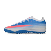 Nike Air Zoom Mercurial Vapor 17 Elite Blue and White Turf TF Kids Football Boot