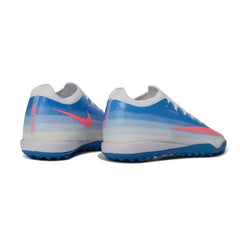 Nike Air Zoom Mercurial Vapor 17 Elite Blue and White Turf TF Kids Football Boot