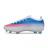Nike Air Zoom Mercurial Vapor 17 Elite Blue, Pink and White Firm Ground FG Kids Football Boot