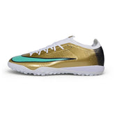 Nike Air Zoom Mercurial Vapor 17 Elite Golden and White Turf TF Kids Football Boot