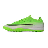 Nike Air Zoom Mercurial Vapor 17 Elite Green and White Turf TF Kids Football Boot