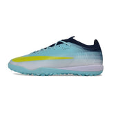 Nike Air Zoom Mercurial Vapor 17 Elite Light Blue and White Turf TF Kids Football Boot