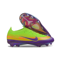 Nike Air Zoom Mercurial Vapor 17 Elite Light Green and Purple Firm Ground FG Kids Football Boot