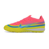 Nike Air Zoom Mercurial Vapor 17 Elite Pink, Blue and Yellow Turf TF Kids Football Boot