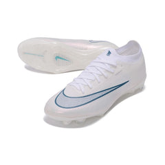 Nike Air Zoom Mercurial Vapor 17 Elite White and Blue Firm Ground FG Football Boot