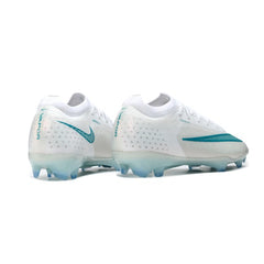 Nike Air Zoom Mercurial Vapor 17 Elite White and Light Blue Firm Ground FG Kids Football Boot