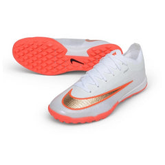 Nike Air Zoom Mercurial Vapor 17 Elite White and Red Turf TF Football Boot