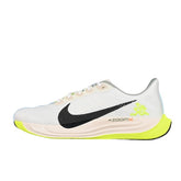 Nike Air Zoom Pegasus 35 White and Fluorescent Green Running Shoes