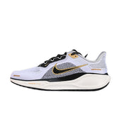 Nike Air Zoom Pegasus 41 White and Gold Running Shoes