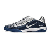 Nike Air Zoom Total 90 III Dark Blue and Silver Indoor IC Football Boot