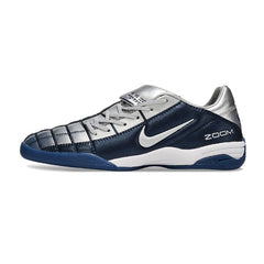 Nike Air Zoom Total 90 III Dark Blue and Silver Indoor IC Football Boot