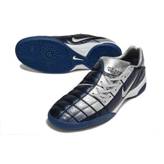 Nike Air Zoom Total 90 III Dark Blue and Silver Indoor IC Football Boot