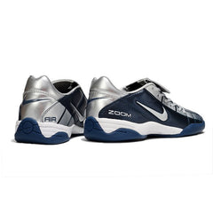 Nike Air Zoom Total 90 III Dark Blue and Silver Indoor IC Football Boot