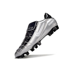 Nike Air Zoom Total 90 III Silver and Black Firm Ground FG Football Boot