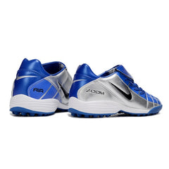 Nike Air Zoom Total 90 III Gray and Blue Turf TF Football Boot