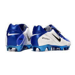 Nike Air Zoom Total 90 III White and Blue Firm Ground FG Football Boot