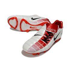 Nike Air Zoom Total 90 III White and Red Firm Ground FG Football Boot