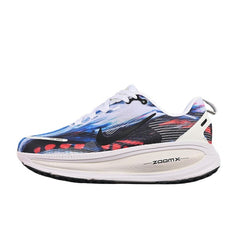 Nike Air Zoom Vomero 18 White and Blue/Black Running Shoes